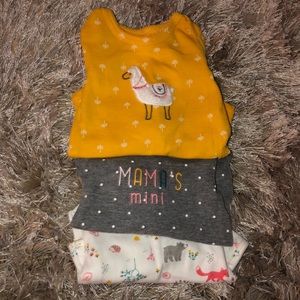 Carter’s 3 pack long sleeve bodysuits